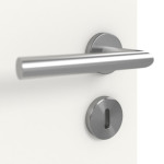 Detailansicht der Oberfläche von Weiß ähnlich RAL 9016 LA 6 Raute Basic Lack Doppelflügeltür inkl. Zarge - Huga