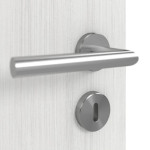 Detailansicht der Oberfläche von GARANT Doppelflügeltür inkl. Zarge Authentic Grigio GCK08 mit Lichtausschnitt LA-12