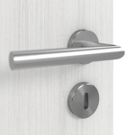 Detailansicht der Oberfläche von GARANT Doppelflügeltür inkl. Zarge Authentic Grigio CPL mit Lichtausschnitt LA-9