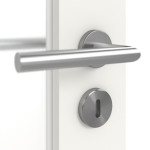 Detailansicht der Oberfläche von Smart 1 Schlossseite Concept Weißlack Doppelflügeltür inkl. Zarge - Huga