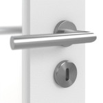 Detailansicht der Oberfläche von Rail 1 ProLine Duradecor Bütte Weiß Doppelflügeltür inkl. Zarge - Hörmann