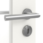 Detailansicht der Oberfläche von Sueno 1 Concept Durat Verkehrsweiß RAL 9016 Doppelflügeltür inkl. Zarge - Huga