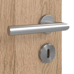 Detailansicht der Oberfläche von Typ 43-00 Raucheiche Lamikor Doppelflügeltür inkl. Zarge - Kilsgaard