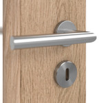 Detailansicht der Oberfläche von Typ 43-LA Raucheiche Lamikor Doppelflügeltür inkl. Zarge - Kilsgaard