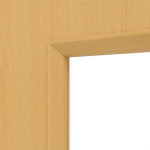 Detailansicht des Lichtausschnitts von Typ 44-LA Buche lackiert Echtholzfurniert Doppelflügeltür inkl. Zarge - Kilsgaard