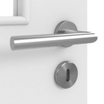 Detailansicht der Oberfläche von Bütte Weiß LA 12 Basic Durat Innentür - Huga