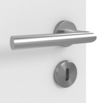 Detailansicht der Oberfläche von Bütte Weiß LA 6 Raute Basic Durat Innentür - Huga