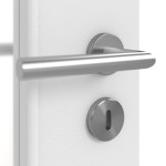 Detailansicht der Oberfläche von Bütte Weiß LA 8 Basic Durat Innentür - Huga