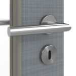 Detailansicht der Oberfläche von Cotton like Hygge Grau LA 11 Basic Innentür - Huga