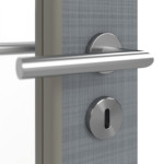 Detailansicht der Oberfläche von Cotton like Hygge Grau LA 27 Basic Innentür - Huga