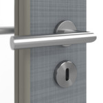 Detailansicht der Oberfläche von Cotton like Hygge Grau LA 7 Basic Innentür - Huga