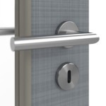 Detailansicht der Oberfläche von Cotton like Hygge Grau LA 8 Basic Innentür - Huga