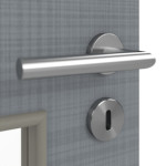 Detailansicht der Oberfläche von Cotton like Hygge Grau LA 9 Basic Innentür - Huga