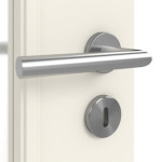 Detailansicht der Oberfläche von Innentür Cottage M10 LA Weißlack – Lebo