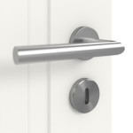 Detailansicht der Oberfläche von Lacuna 6 Classic Weißlack Innentür - Huga