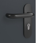 Detailansicht der Oberfläche von Rauchschutztür Anthrazit RAL 7016 ProLine Lack - Hörmann