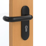 Detailansicht der Oberfläche von GARANT Rauchschutztür Buche Exklusiv CePaL mit Lichtausschnitt LA-2