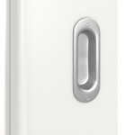 Detailansicht der Oberfläche von Weiß ähnlich RAL 9016 LA 7 Basic Lack Schiebetür - Huga