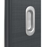 Detailansicht der Oberfläche von Schiebetür Cotton like Anthrazit LA 11 Basic - Huga