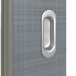 Detailansicht der Oberfläche von Schiebetür Cotton like Hygge Grau LA 24 schlossseitig Basic - Huga