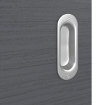 Detailansicht der Oberfläche von Schiebetür Strukturiert Anthrazit LA 24 Basic - Huga