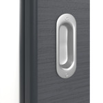 Detailansicht der Oberfläche von Schiebetür Strukturiert Anthrazit LA 27 Basic - Huga