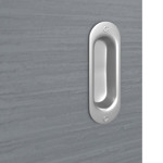 Detailansicht der Oberfläche von Schiebetür Strukturiert Hygge Grau LA 6 Raute Basic - Huga