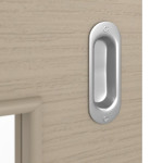 Detailansicht der Oberfläche von Schiebetür Strukturiert Taupe LA 9 Basic - Huga