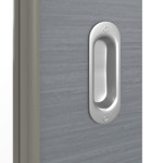 Detailansicht der Oberfläche von Schiebetür Strukturiert Hygge Grau LA-DIN Basic - Huga