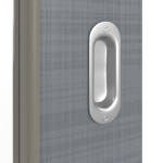 Detailansicht der Oberfläche von Schiebetür Cotton like Hygge Grau LA-DIN Basic - Huga