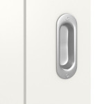 Detailansicht der Oberfläche von Signum 89 Basic Lack Verkehrsweiß RAL 9016 Schiebetür - Huga