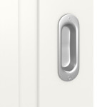 Detailansicht der Oberfläche von Lacuna 2 Classic Weißlack Schiebetür - Huga