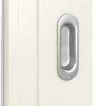 Detailansicht der Oberfläche in RAL 9010 von Lacuna 4 LA Classic Weißlack Schiebetür - Huga