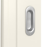 Detailansicht der Oberfläche von Lacuna 8 LA Classic Weißlack Schiebetür - Huga