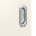 Detailansicht der Oberfläche von Smart 2 quer Plain 80-7 Basic Weißlack Schiebetür - Huga