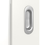 Detailansicht der Oberfläche von Sueno 1 Basic Durat Verkehrsweiß RAL 9016 Schiebetür - Huga