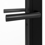 Detailansicht der Oberfläche von der Stahl-Lofttür mit Sprossen 0-2 - Hörmann