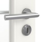 Detailbild der Oberfläche von Weiß ähnlich RAL 9016 LA 27 Basic Lack Doppelflügeltür inkl. Zarge - Huga