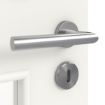 Detailansicht der Oberfläche von Weiß ähnlich RAL 9016 LA 9 Basic Lack Doppelflügeltür inkl. Zarge - Huga