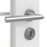 Detailbild der Oberfläche von Bütte Weiß LA 27 Basic Durat Innentür - Huga