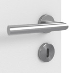 Detailbild der Oberfläche von Bütte Weiß LA Bullauge Basic Durat Innentür - Huga