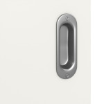 Detailbild der Oberfläche von Weiß ähnlich RAL 9016 LA 24 Basic Lack Schiebetür - Huga