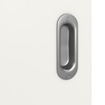 Detailbild der Oberfläche von Weiß ähnlich RAL 9016 Basic Lack Schiebetür - Huga