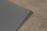 Detailansicht von Ober- und Untermaterial von Fußmatte ColourLine 959 taupe - Entrada