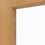 Detailansicht des Lichtausschnitts von GARANT Wohnungseingangstür Eiche Premium CePaL mit Lichtausschnitt LA-8