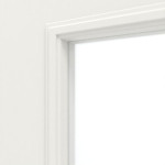 Detailansicht des Lichtausschnitts von Georgia 5 LA ClassicLine Duradecor Verkehrsweiß RAL 9016 Doppelflügeltür inkl. Zarge - Hörmann