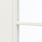 Detailansicht des Lichtausschnitts von GARANT Doppelflügeltür inkl. Zarge Weißlack 9016 mit Lichtausschnitt LA-DIN Sprosse SP0