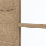 Detailansicht des Lichtausschnitts von GARANT Doppelflügeltür inkl. Zarge Quer Authentic Risseiche CPL mit Lichtausschnitt LA-DIN Sprosse SP10