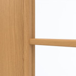 Detailansicht des Lichtausschnitts von GARANT Doppelflügeltür inkl. Zarge Eiche Premium CPL mit Lichtausschnitt LA-DIN Sprosse SP10