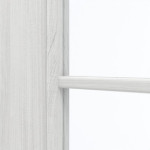 Detailansicht des Lichtausschnitts von GARANT Doppelflügeltür inkl. Zarge Authentic Grigio CPL mit Lichtausschnitt LA-DIN Sprosse SP4